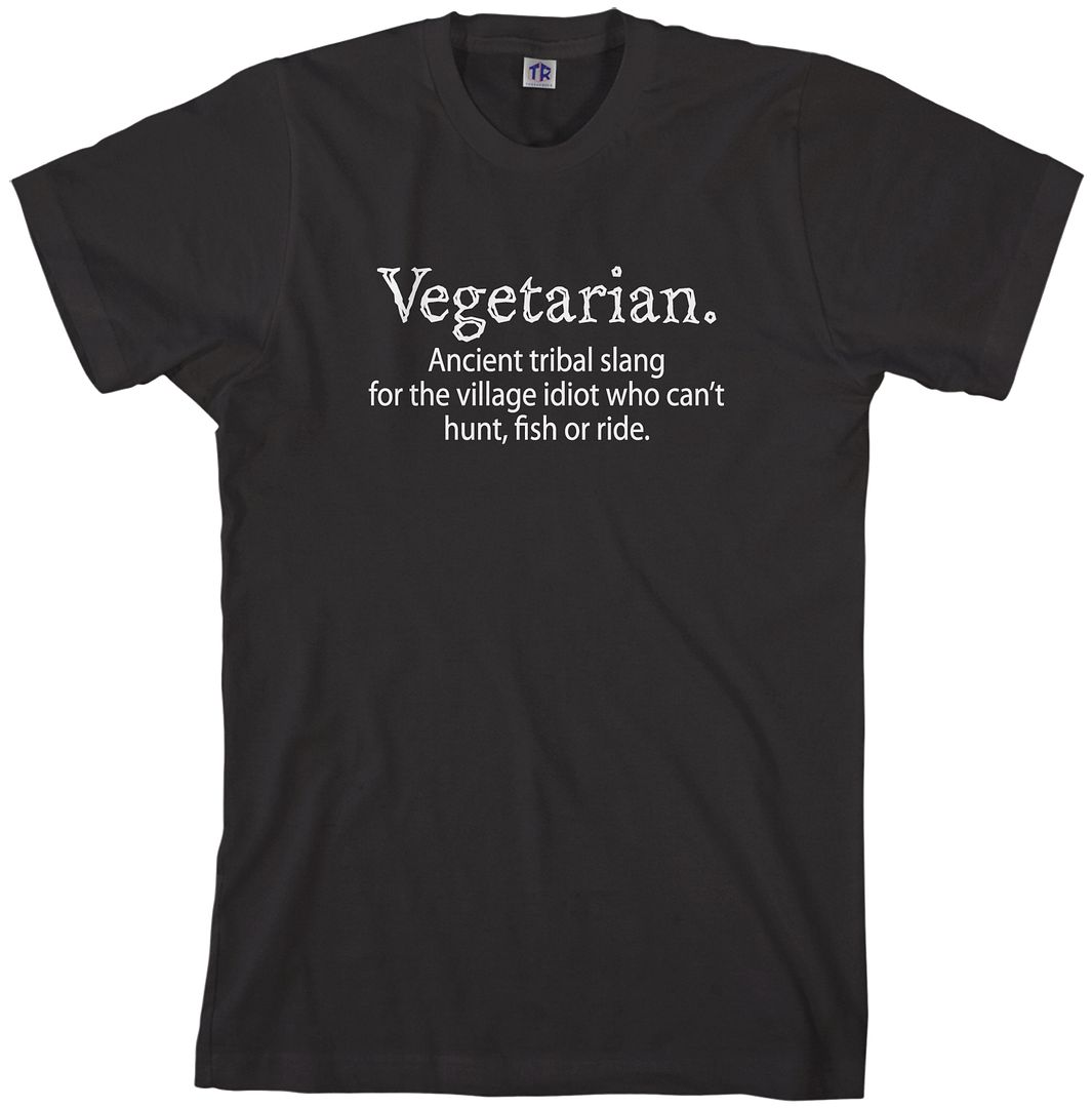 Threadrock Mens Vegetarian Tribal Slang T Shirt Ebay